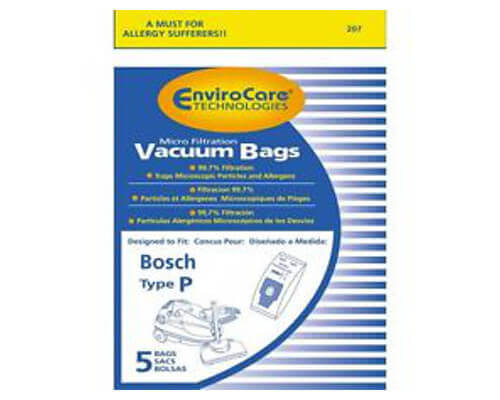 Bosch Type P Vacuum Bags (5 pack) - Click Image to Close