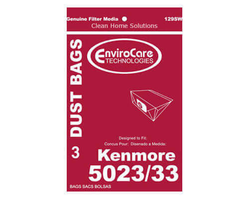 Kenmore Type E Vacuum Bags - 5023 & 5033 (3 pk) - Click Image to Close