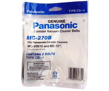 Panasonic Type CB-4 Vacuum Belt MC-270B - Click Image to Close