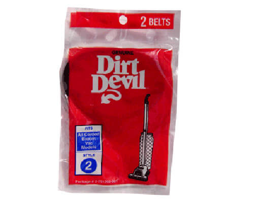 Dirt Devil Style 2 Corded Broom Vac Belt (2 pack) - Click Image to Close
