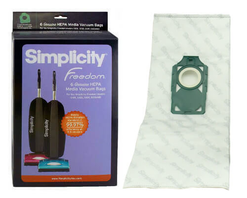Simplicity Freedom S10 HEPA Vacuum Bags SLH-6 - Click Image to Close