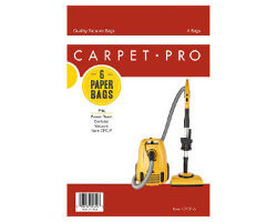 Carpet Pro CPC-P Canister Bags 6 Pk CPCP-6 