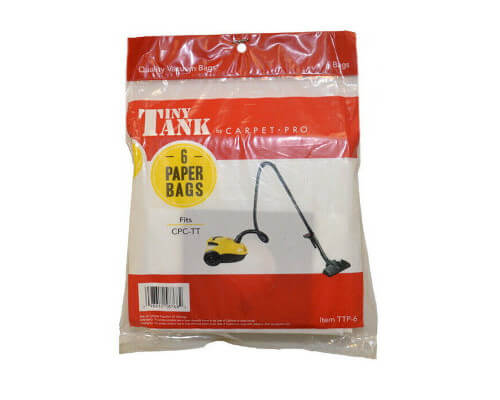 Carpet Pro Tiny Tank CPC-TT Vacuum Bags TTP-6 - Click Image to Close