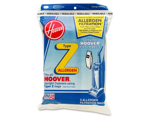 Hoover Type Z Vacuum Bags 4010100Z - Click Image to Close