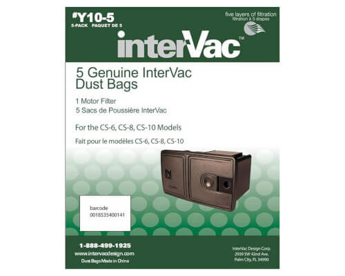 InterVac Y10-5 Dust Bags - Click Image to Close