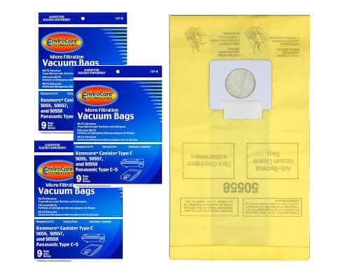 Kenmore Type C & Type CQ Vacuum Bags 5055 (27 bags) - Click Image to Close