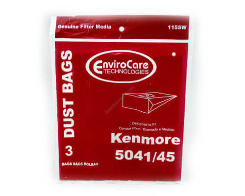 Kenmore Type H Canister Bags - 5041 & 5045 (3 pk) - Click Image to Close