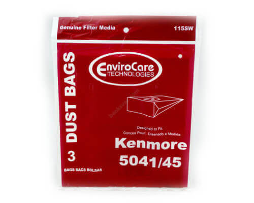 Kenmore Type H Canister Bags - 5041 & 5045 (3 pk) - Click Image to Close