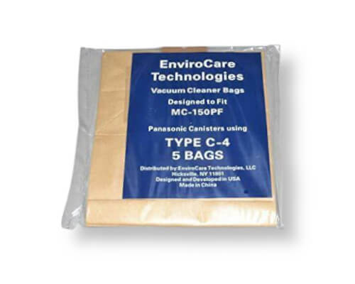 Panasonic Type C-4 Canister Vacuum Bags MC-150PF - Click Image to Close