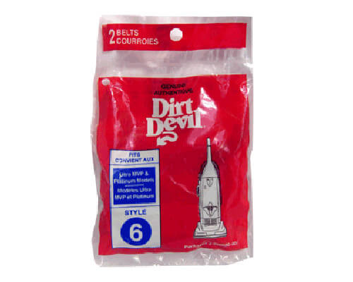 Dirt Devil Style 6 Ultra MVP and Platinum Belt (2 pack) - Click Image to Close