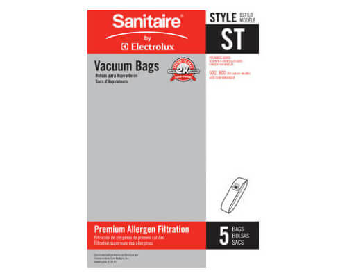 Sanitaire Style ST Vacuum Bags 63213 (5 pack) - Click Image to Close
