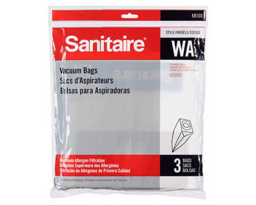 Sanitaire Style WA Vacuum Bags - Click Image to Close