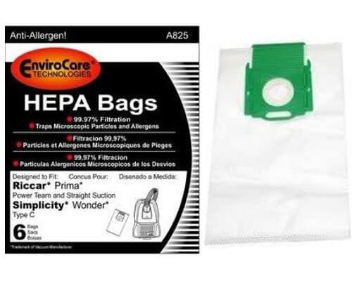 Simplicity Wonder Vacuum Cleaner Bags (6 pk) - Click Image to Close