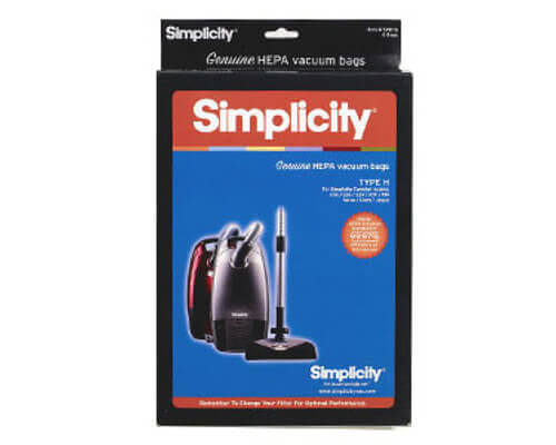 Simplicity Type H HEPA Canister Vacuum Bags SHH-6 - Click Image to Close