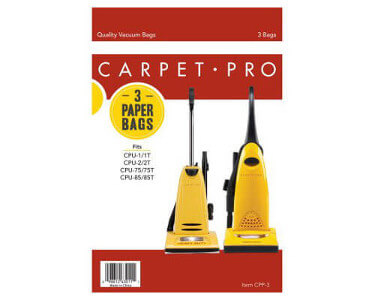 Carpet Pro Upright Vacuum Bags CPP-6