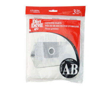 Dirt Devil Type AB Express Canister Vacuum Bags (3 pack)