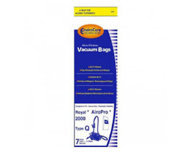 Royal Type Q Canister Vacuum Bags (7 pk + 1)
