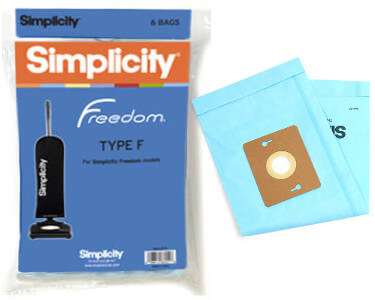 12 Total for sale online 2 PKS Genuine Simplicity Freedom Type F Vacuum Cleaner Bags 