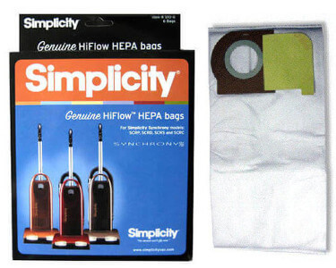 Simplicity Synchrony Type W HEPA Vacuum Bags SWH-6