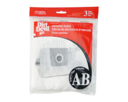 Dirt Devil Type AB Express Canister Vacuum Bags (3 pack)