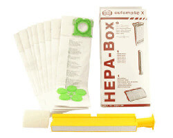 Sebo Automatic X HEPA Filter & Bag Kit 5827ER Sebo Automatic X HEPA Filter & Bag Kit 5827ER