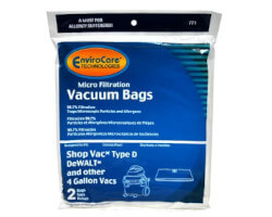 Shop Vac 91964 Type D Micro Filtration Bags