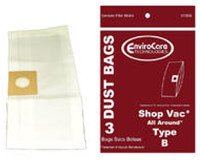 Shop Vac 90668 Type B Bags 2 to 2.5 gallon Shop Vac 90668 Type B Bags 2 to 2.5 gallon