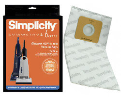 Simplicity Type A HEPA Vacuum Bags SAH-6 - Symmetry & 6 Series