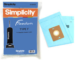 Simplicity Type F Freedom Vacuum Bags SF-6